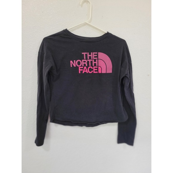 The‎ North Face Long Sleeve Top Activewear Shirt Black Pink Girls L #9 - Picture 1 of 4